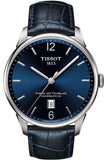 Buy Shop Tissot Chemin Des Tourelles Powermatic 80 Blue Dial Blue Leather Strap Watch for Men - T099.407.16.047.00 USA Online