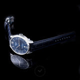 Buy Shop Tissot Chemin Des Tourelles Powermatic 80 Blue Dial Blue Leather Strap Watch for Men - T099.407.16.048.00 USA Online