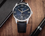 Buy Shop Tissot Chemin Des Tourelles Powermatic 80 Blue Dial Blue Leather Strap Watch for Men - T099.407.16.048.00 USA Online