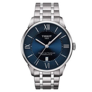 Buy Shop Tissot Chemin Des Tourelles Powermatic 80 Blue Dial Silver Steel Strap Watch for Men - T099.407.11.048.00 USA Online