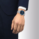 Buy Shop Tissot Chemin Des Tourelles Powermatic 80 Blue Dial Silver Steel Strap Watch for Men - T139.407.11.048.00 USA Online