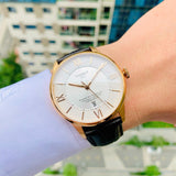 Buy Shop Tissot Chemin Des Tourelles Powermatic 80 Cosc Silver Dial Brown Leather Strap Watch For Men - T099.408.36.038.00 USA Online