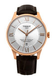 Buy Shop Tissot Chemin Des Tourelles Powermatic 80 Cosc Silver Dial Brown Leather Strap Watch For Men - T099.408.36.038.00 USA Online