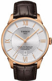 Buy Shop Tissot Chemin Des Tourelles Powermatic 80 Cosc Silver Dial Brown Leather Strap Watch For Men - T099.408.36.038.00 USA Online