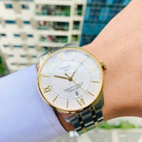 Buy Shop Tissot Chemin Des Tourelles Powermatic 80 Cosc Silver Dial Two Tone Steel Strap Watch For Men - T099.408.22.038.00 USA Online