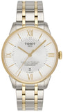 Buy Shop Tissot Chemin Des Tourelles Powermatic 80 Cosc Silver Dial Two Tone Steel Strap Watch For Men - T099.408.22.038.00 USA Online