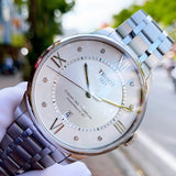 Buy Shop Tissot Chemin Des Tourelles Powermatic 80 Diamonds Silver Dial Silver Steel Strap Watch for Men - T099.407.11.033.00 USA Online