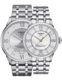 Buy Shop Tissot Chemin Des Tourelles Powermatic 80 Diamonds Silver Dial Silver Steel Strap Watch for Men - T099.407.11.033.00 USA Online