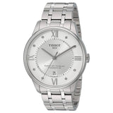 Buy Shop Tissot Chemin Des Tourelles Powermatic 80 Diamonds Silver Dial Silver Steel Strap Watch for Men - T099.407.11.033.00 USA Online