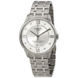 Buy Shop Tissot Chemin Des Tourelles Powermatic 80 Diamonds Silver Dial Silver Steel Strap Watch for Men - T099.407.11.033.00 USA Online