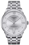 Buy Shop Tissot Chemin Des Tourelles Powermatic 80 Diamonds Silver Dial Silver Steel Strap Watch for Men - T099.407.11.033.00 USA Online