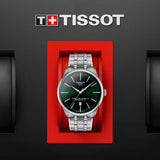 Buy Shop Tissot Chemin des Tourelles Powermatic 80 Green Dial Silver Steel Strap Watch for Men - T139.407.11.091.00 USA Online