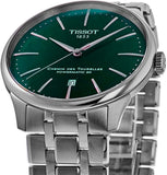Buy Shop Tissot Chemin des Tourelles Powermatic 80 Green Dial Silver Steel Strap Watch for Men - T139.407.11.091.00 USA Online