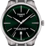 Buy Shop Tissot Chemin des Tourelles Powermatic 80 Green Dial Silver Steel Strap Watch for Men - T139.407.11.091.00 USA Online