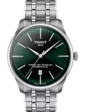 Buy Shop Tissot Chemin des Tourelles Powermatic 80 Green Dial Silver Steel Strap Watch for Men - T139.407.11.091.00 USA Online