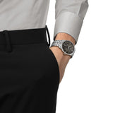 Buy Shop Tissot Chemin Des Tourelles Powermatic 80 Grey Dial Silver Steel Strap Watch for Men - T139.407.11.068.00 USA Online