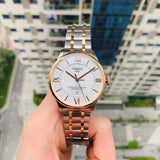 Buy Shop Tissot Chemin Des Tourelles Powermatic 80 Helvetic Price Lady Silver Dial Two Tone Steel Strap Watch For Women - T099.207.22.118.01 USA Online