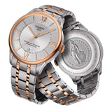 Buy Shop Tissot Chemin Des Tourelles Powermatic 80 Helvetic Price Lady Silver Dial Two Tone Steel Strap Watch For Women - T099.207.22.118.01 USA Online