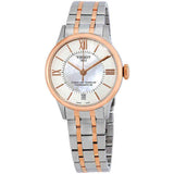Buy Shop Tissot Chemin Des Tourelles Powermatic 80 Helvetic Price Lady Silver Dial Two Tone Steel Strap Watch For Women - T099.207.22.118.01 USA Online