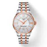 Buy Shop Tissot Chemin Des Tourelles Powermatic 80 Helvetic Price Lady Silver Dial Two Tone Steel Strap Watch For Women - T099.207.22.118.01 USA Online