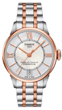 Buy Shop Tissot Chemin Des Tourelles Powermatic 80 Helvetic Price Lady Silver Dial Two Tone Steel Strap Watch For Women - T099.207.22.118.01 USA Online