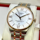 Buy Shop Tissot Chemin des Tourelles Powermatic 80 Helvetic Pride Silver Dial Two Tone Steel Strap Watch for Men - T099.407.22.038.01 USA Online
