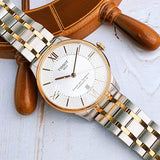 Buy Shop Tissot Chemin des Tourelles Powermatic 80 Helvetic Pride Silver Dial Two Tone Steel Strap Watch for Men - T099.407.22.038.01 USA Online