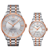 Buy Shop Tissot Chemin des Tourelles Powermatic 80 Helvetic Pride Silver Dial Two Tone Steel Strap Watch for Men - T099.407.22.038.01 USA Online