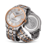 Buy Shop Tissot Chemin des Tourelles Powermatic 80 Helvetic Pride Silver Dial Two Tone Steel Strap Watch for Men - T099.407.22.038.01 USA Online