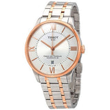 Buy Shop Tissot Chemin des Tourelles Powermatic 80 Helvetic Pride Silver Dial Two Tone Steel Strap Watch for Men - T099.407.22.038.01 USA Online