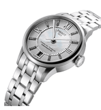 Buy Shop Tissot Chemin Des Tourelles Powermatic 80 Helvetic Silver Dial Silver Steel Strap Watch For Women - T099.207.11.116.00 USA Online