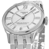 Buy Shop Tissot Chemin Des Tourelles Powermatic 80 Helvetic Silver Dial Silver Steel Strap Watch For Women - T099.207.11.116.00 USA Online