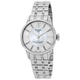 Buy Shop Tissot Chemin Des Tourelles Powermatic 80 Helvetic Silver Dial Silver Steel Strap Watch For Women - T099.207.11.116.00 USA Online