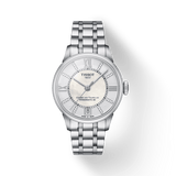 Buy Shop Tissot Chemin Des Tourelles Powermatic 80 Helvetic Silver Dial Silver Steel Strap Watch For Women - T099.207.11.116.00 USA Online