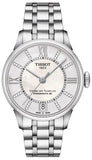 Buy Shop Tissot Chemin Des Tourelles Powermatic 80 Helvetic Silver Dial Silver Steel Strap Watch For Women - T099.207.11.116.00 USA Online