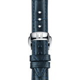 Buy Shop Tissot Chemin Des Tourelles Powermatic 80 Lady Blue Dial Blue Leather Strap Watch For Women - T099.207.16.047.00 USA Online