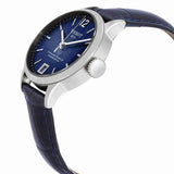 Buy Shop Tissot Chemin Des Tourelles Powermatic 80 Lady Blue Dial Blue Leather Strap Watch For Women - T099.207.16.047.00 USA Online