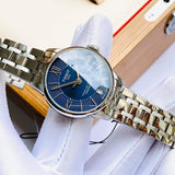 Buy Shop Tissot Chemin Des Tourelles Powermatic 80 Lady Blue Dial Silver Steel Strap Watch For Women - T099.207.11.048.00 USA Online