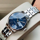 Buy Shop Tissot Chemin Des Tourelles Powermatic 80 Lady Blue Dial Silver Steel Strap Watch For Women - T099.207.11.048.00 USA Online