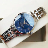 Buy Shop Tissot Chemin Des Tourelles Powermatic 80 Lady Blue Dial Silver Steel Strap Watch For Women - T099.207.11.048.00 USA Online