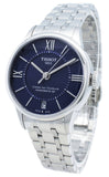 Buy Shop Tissot Chemin Des Tourelles Powermatic 80 Lady Blue Dial Silver Steel Strap Watch For Women - T099.207.11.048.00 USA Online
