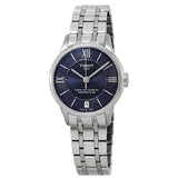 Buy Shop Tissot Chemin Des Tourelles Powermatic 80 Lady Blue Dial Silver Steel Strap Watch For Women - T099.207.11.048.00 USA Online