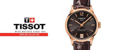 Buy Shop Tissot Chemin Des Tourelles Powermatic 80 Lady Brown Dial Brown Leather Strap Watch For Women - T099.207.36.447.00 USA Online
