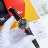 Buy Shop Tissot Chemin Des Tourelles Powermatic 80 Lady Brown Dial Brown Leather Strap Watch For Women - T099.207.36.447.00 USA Online