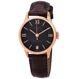 Buy Shop Tissot Chemin Des Tourelles Powermatic 80 Lady Brown Dial Brown Leather Strap Watch For Women - T099.207.36.448.00 USA Online