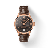 Buy Shop Tissot Chemin Des Tourelles Powermatic 80 Lady Brown Dial Brown Leather Strap Watch For Women - T099.207.36.448.00 USA Online