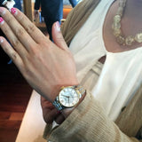 Buy Shop Tissot Chemin Des Tourelles Powermatic 80 Lady Mother of Pearl White Dial Two Tone Steel Strap Watch For Women - T099.207.22.118.00 USA Online