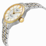 Buy Shop Tissot Chemin Des Tourelles Powermatic 80 Lady Mother of Pearl White Dial Two Tone Steel Strap Watch For Women - T099.207.22.118.00 USA Online
