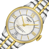 Buy Shop Tissot Chemin Des Tourelles Powermatic 80 Lady Mother of Pearl White Dial Two Tone Steel Strap Watch For Women - T099.207.22.118.00 USA Online