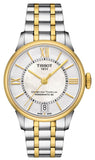 Buy Shop Tissot Chemin Des Tourelles Powermatic 80 Lady Mother of Pearl White Dial Two Tone Steel Strap Watch For Women - T099.207.22.118.00 USA Online